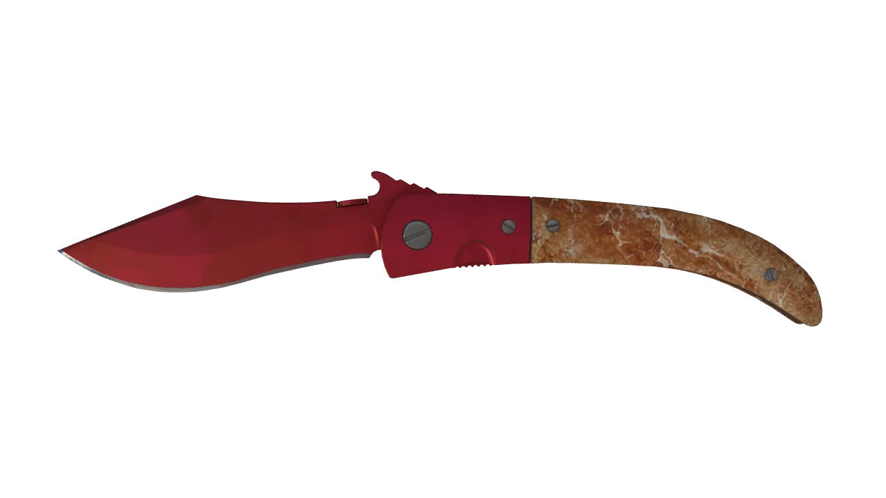 Navaja Knife | Doppler (Ruby) seed #923, front