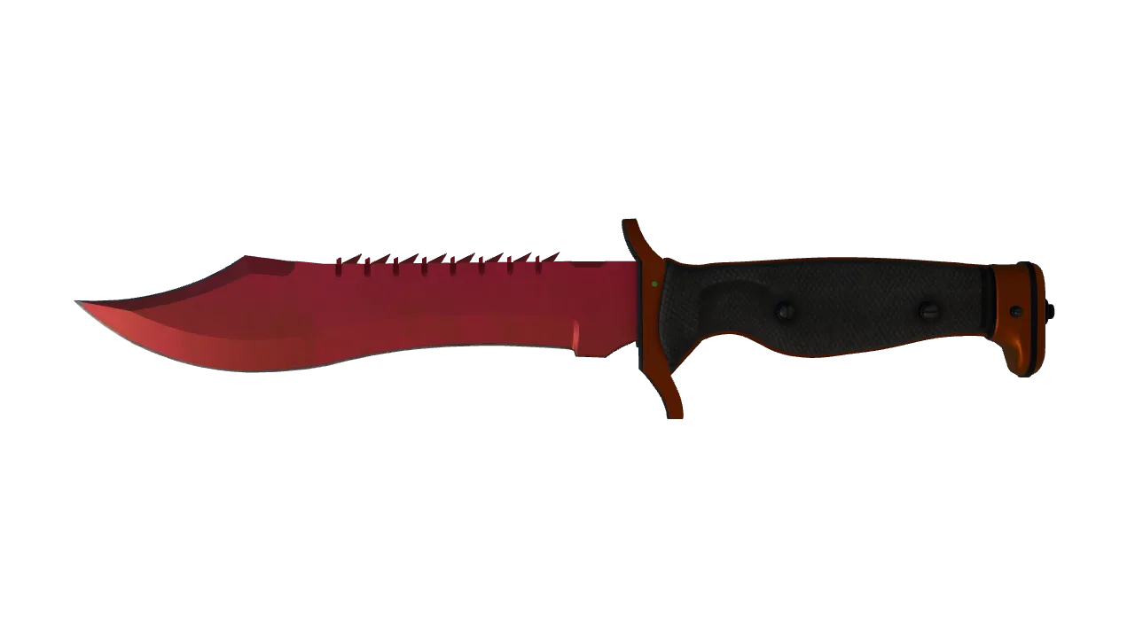 Bowie Knife | Doppler (Ruby) seed #704, front
