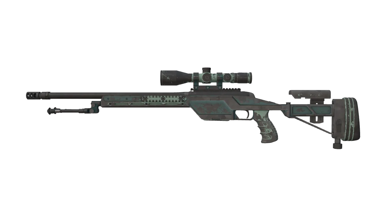 Souvenir SSG 08 | Blue Spruce (Battle-Scarred) — Dust II light, front