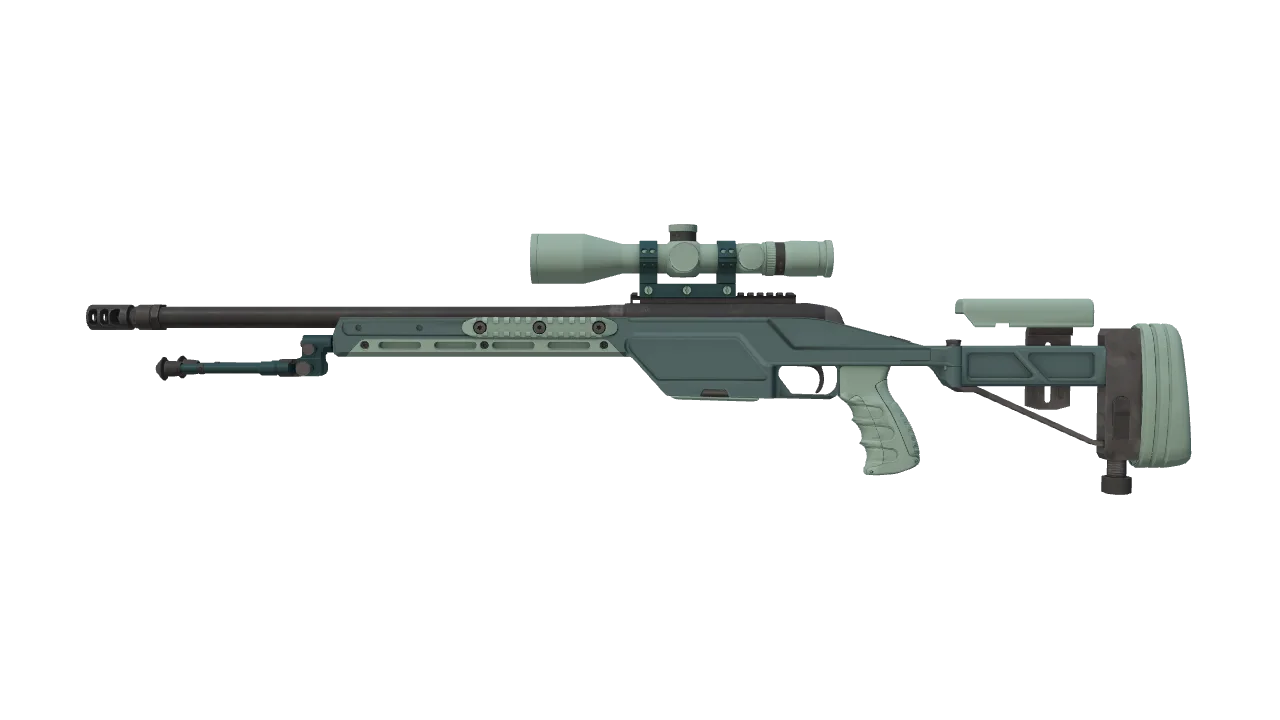 SSG 08 | Blue Spruce (Factory New) — Dust II light, front