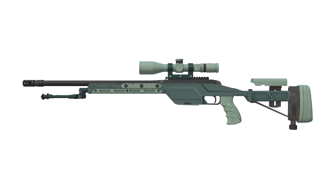 Souvenir SSG 08 | Blue Spruce (Minimal Wear) — Dust II light, front