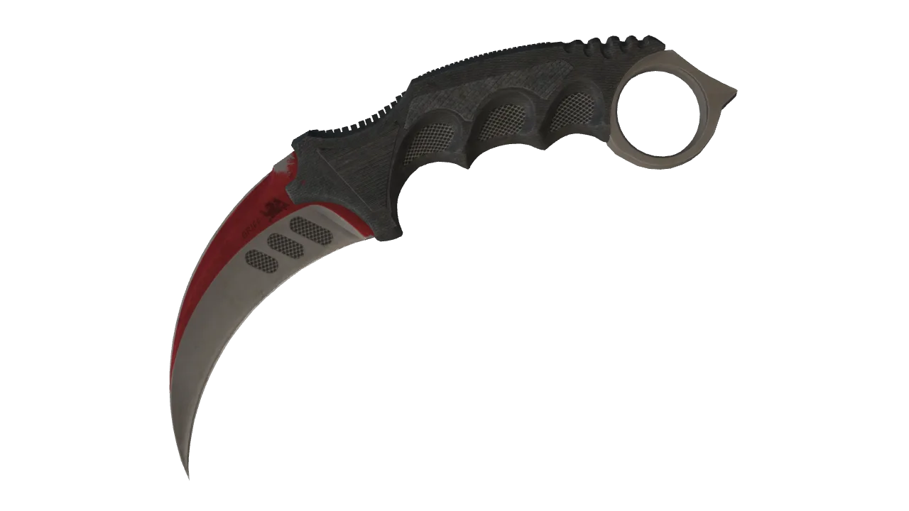 ★ Karambit | Autotronic (Battle-Scarred) — Dust II light, front