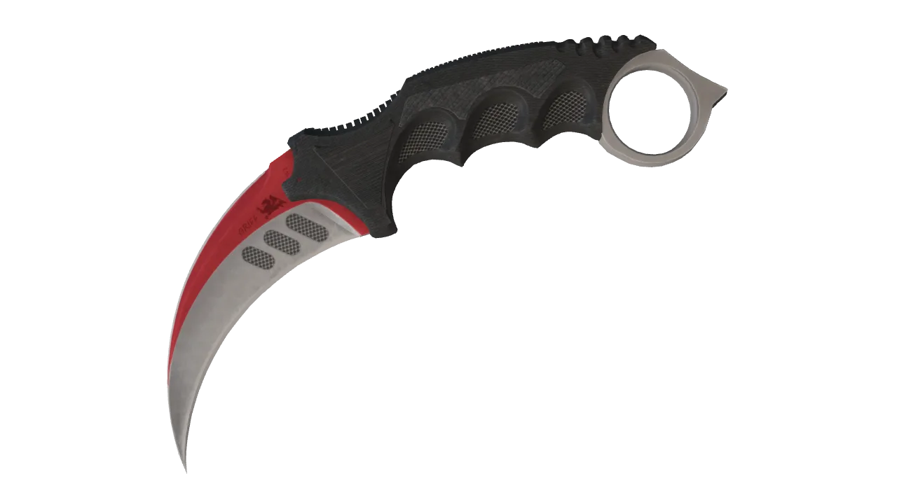 ★ Karambit | Autotronic (Minimal Wear) — Dust II light, front