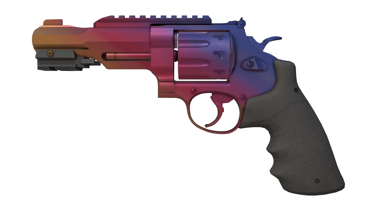 R8 Revolver | Fade seed #107, front