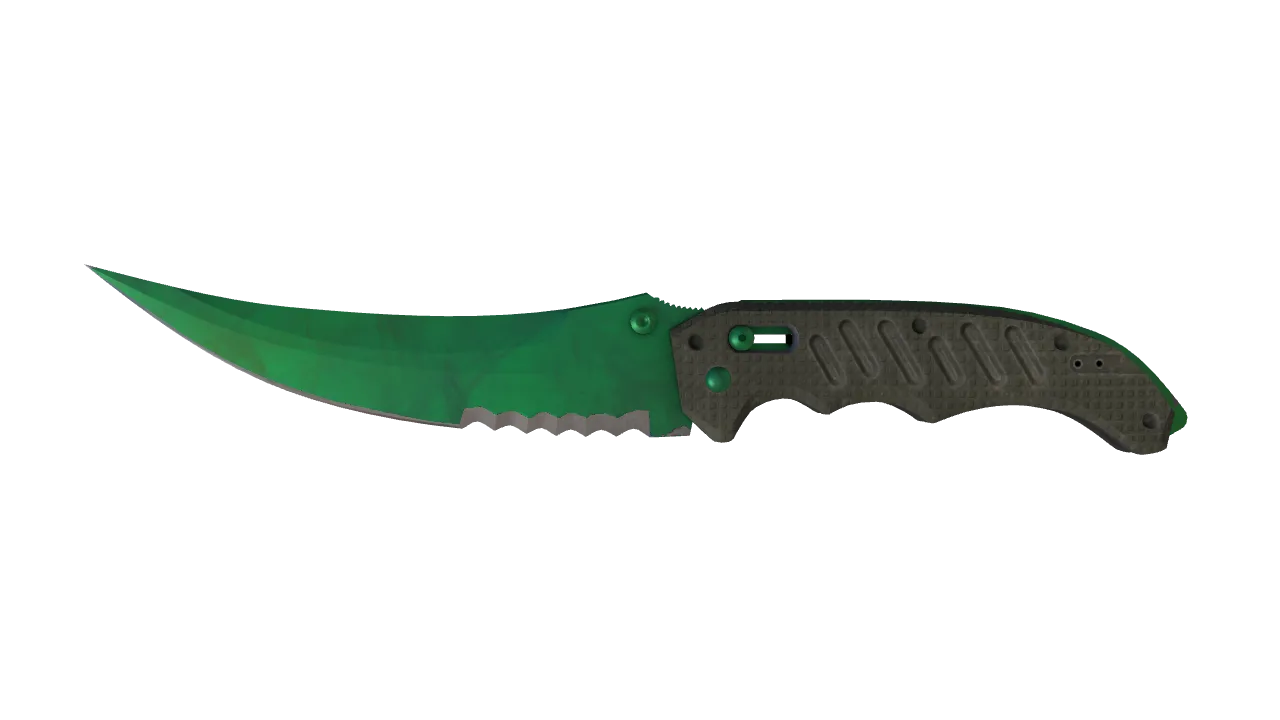 Flip Knife | Gamma Doppler (Emerald) seed #183, front