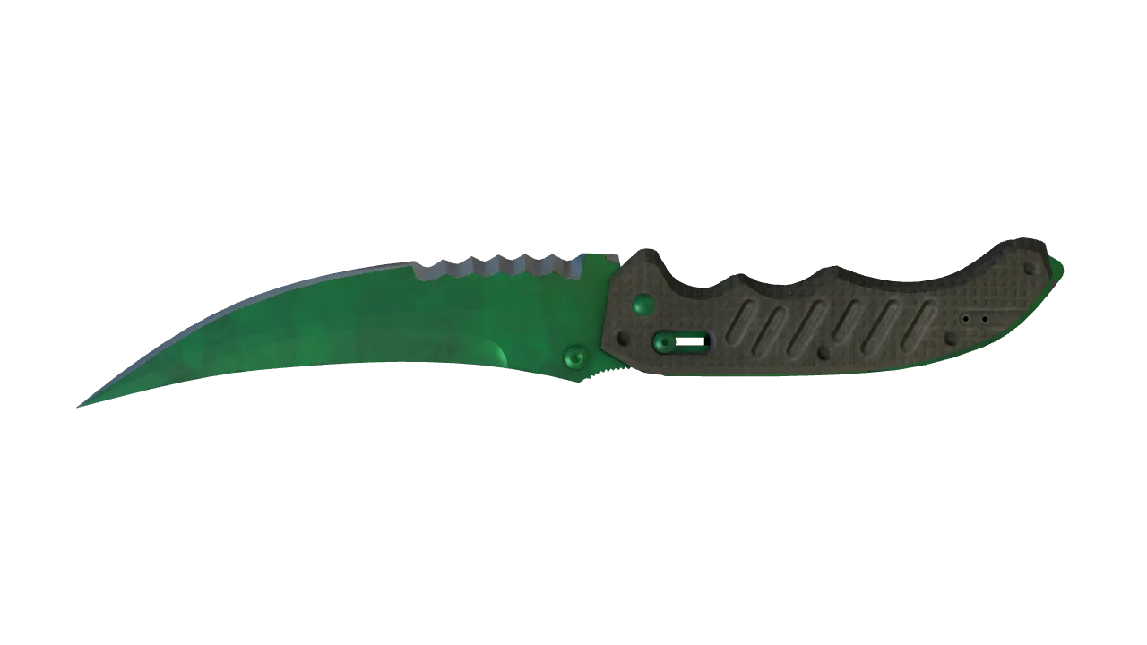 Flip Knife | Gamma Doppler (Emerald) seed #23, back