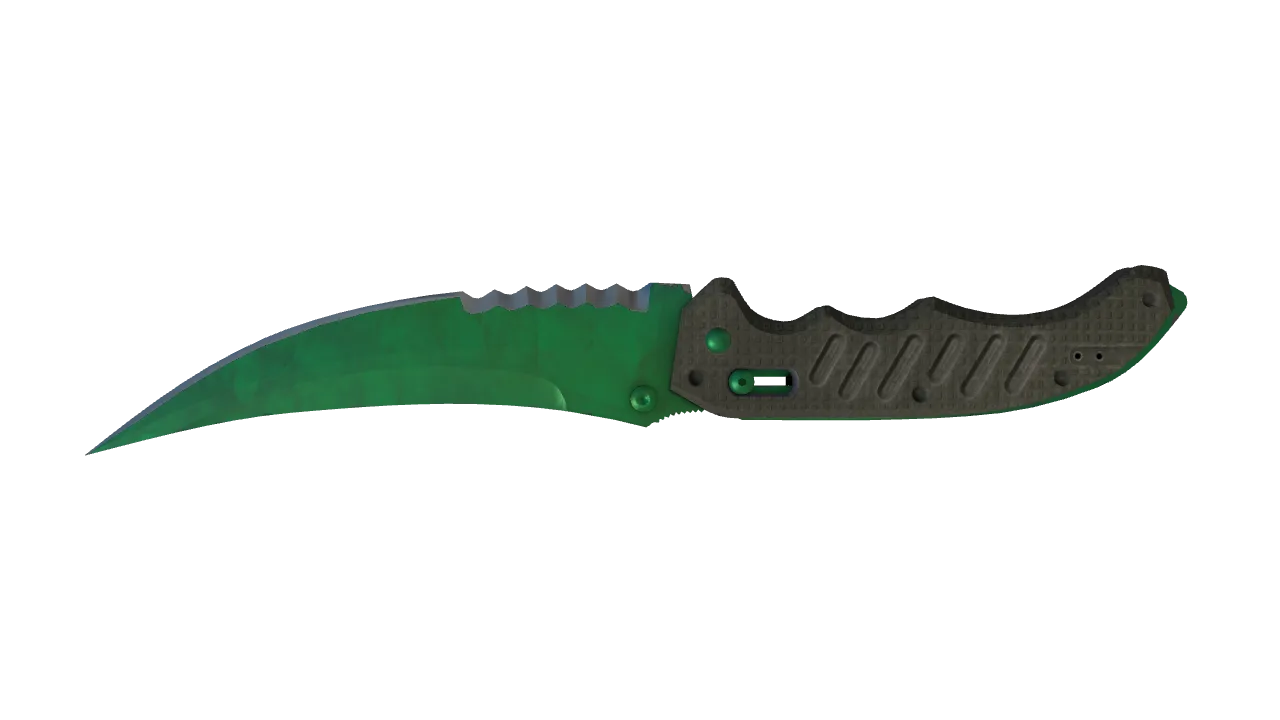 Flip Knife | Gamma Doppler (Emerald) seed #860, back
