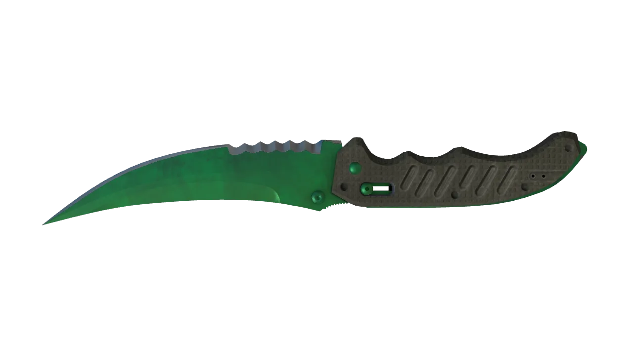 Flip Knife | Gamma Doppler (Emerald) seed #899, back