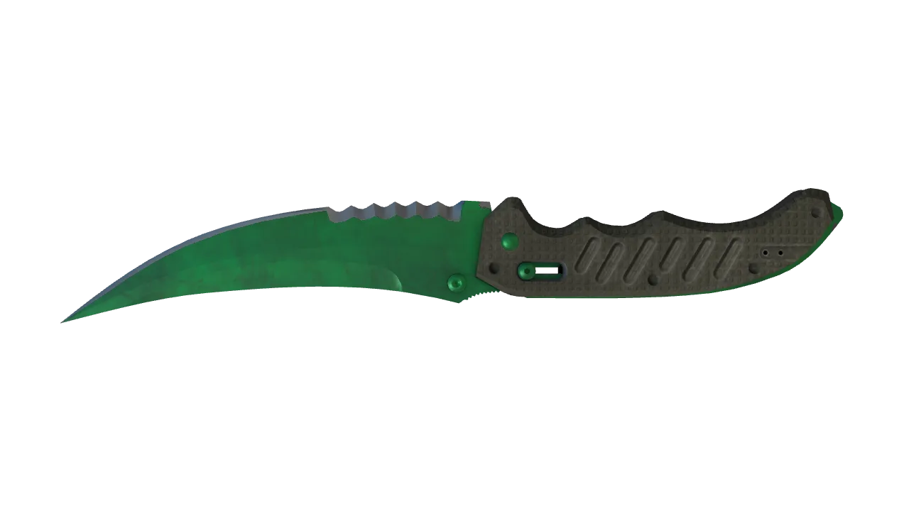Flip Knife | Gamma Doppler (Emerald) seed #902, back