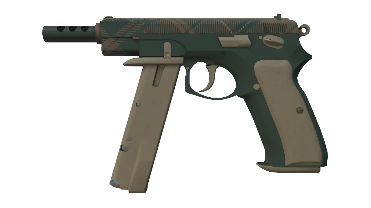 CZ75-Auto | Green Plaid (Factory New) — Dust II light, front