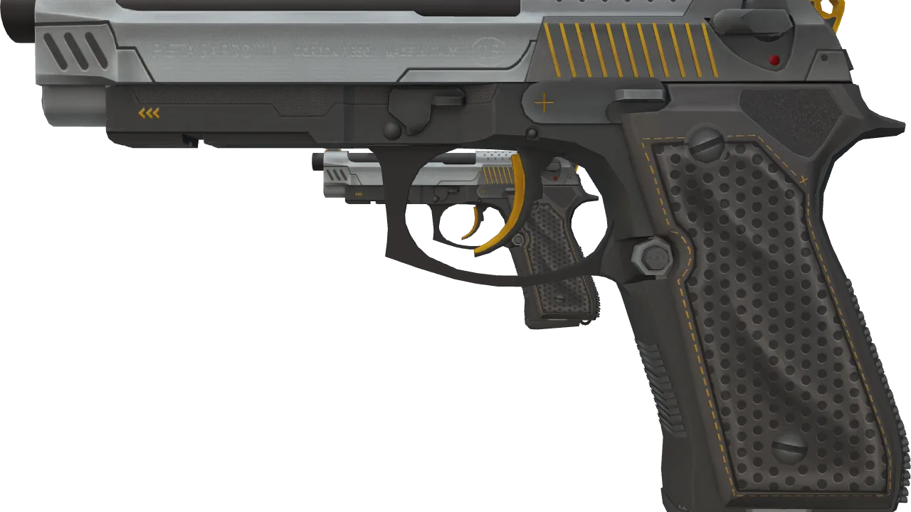 Dual Berettas | Ventilators (Factory New) — Dust II light, front