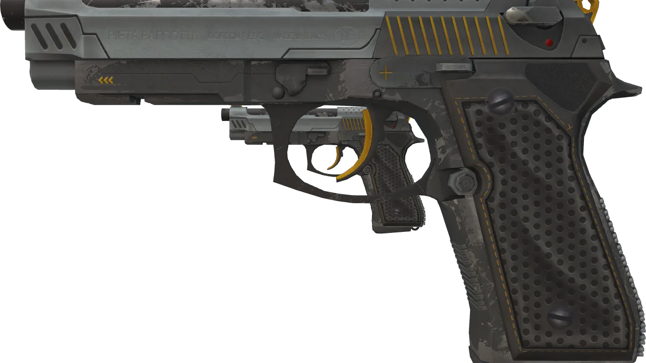 Dual Berettas | Ventilators (Well-Worn) — Dust II light, front