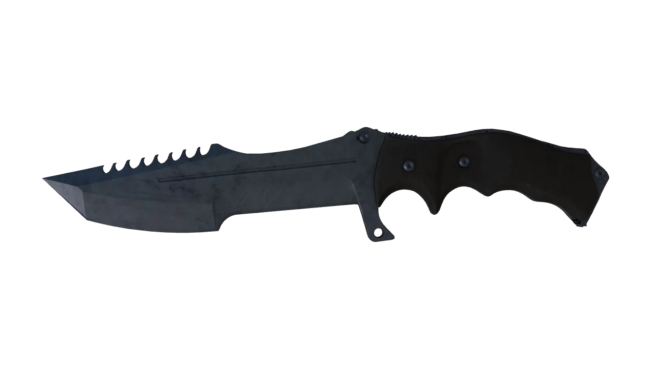 ★ Huntsman Knife | Blue Steel (Factory New) — Dust II light, front