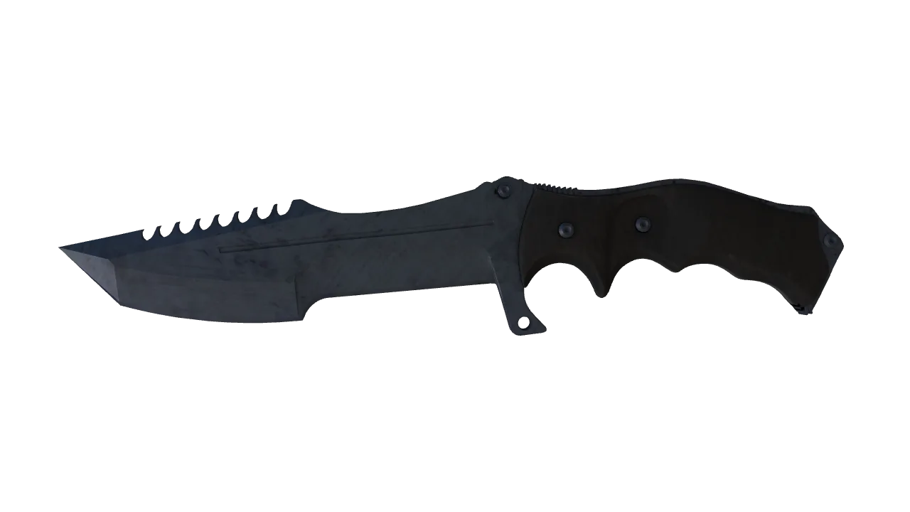 ★ Huntsman Knife | Blue Steel (Field-Tested) — Dust II light, front