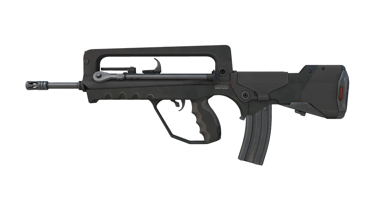 FAMAS | Corp Defense (Field-Tested) — Dust II light, front
