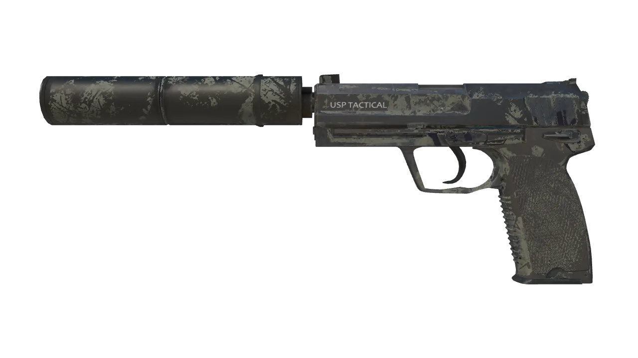 USP-S | Night Ops (Battle-Scarred) — Dust II light, front