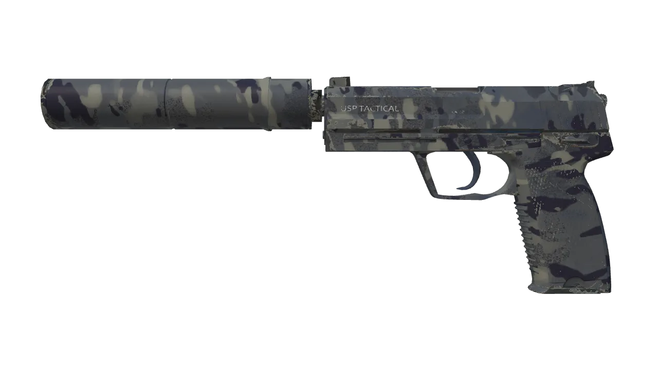 USP-S | Night Ops (Minimal Wear) — Dust II light, front