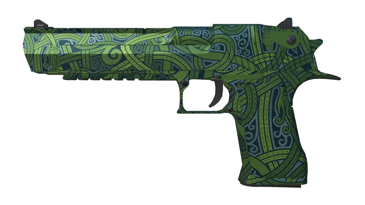 Desert Eagle | Emerald Jörmungandr (Factory New) — Dust II light, front