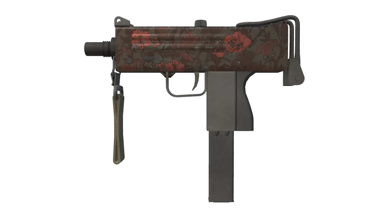 MAC-10 | Aloha (Well-Worn) — Dust II light, front