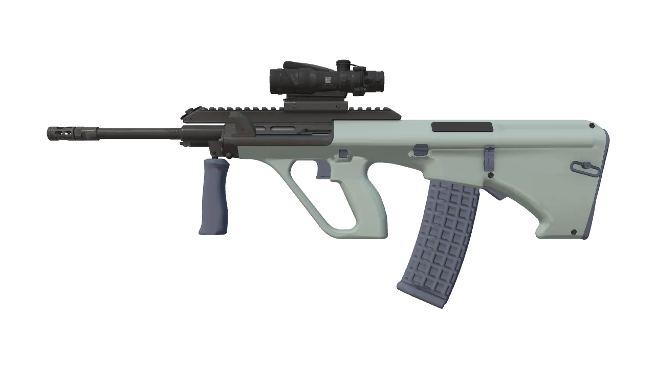 AUG | Storm (Factory New) — Dust II light, front