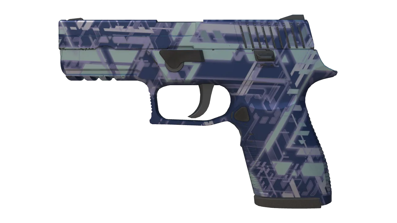 P250 | Digital Architect (Factory New) — Dust II light, front