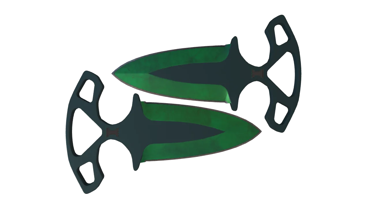 Shadow Daggers | Gamma Doppler (Emerald) seed #101, back