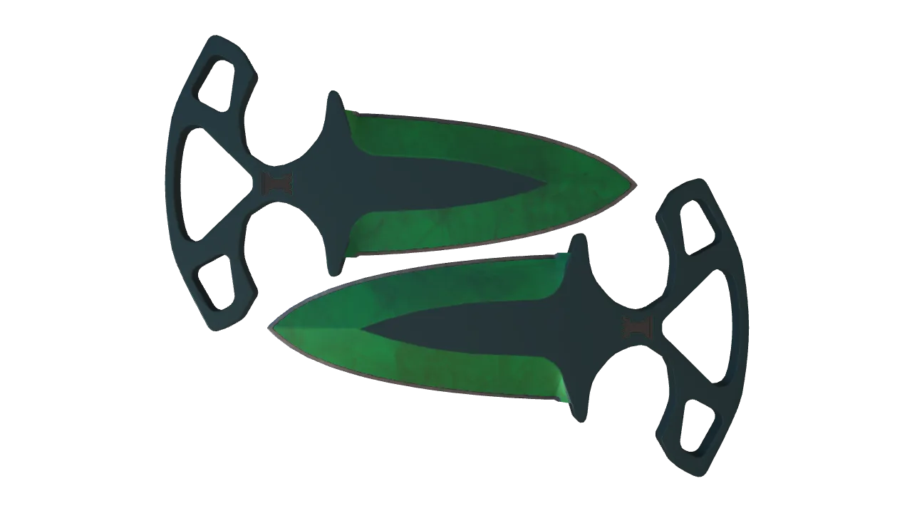 Shadow Daggers | Gamma Doppler (Emerald) seed #101, front