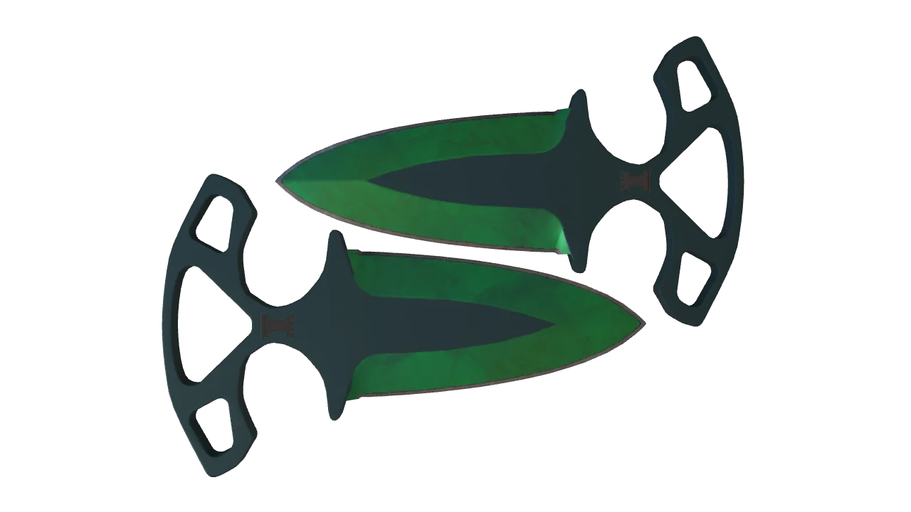 Shadow Daggers | Gamma Doppler (Emerald) seed #11, back