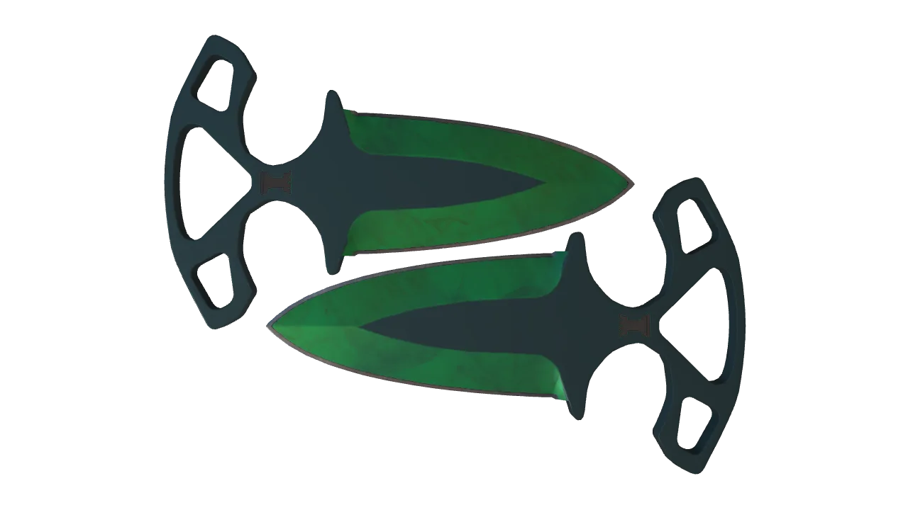 Shadow Daggers | Gamma Doppler (Emerald) seed #11, front