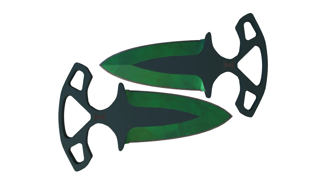 Shadow Daggers | Gamma Doppler (Emerald) seed #113, back