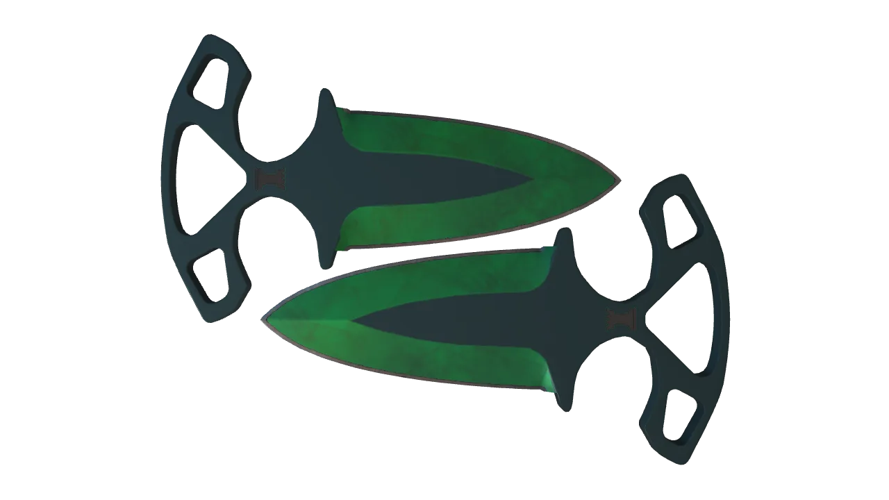 Shadow Daggers | Gamma Doppler (Emerald) seed #119, front