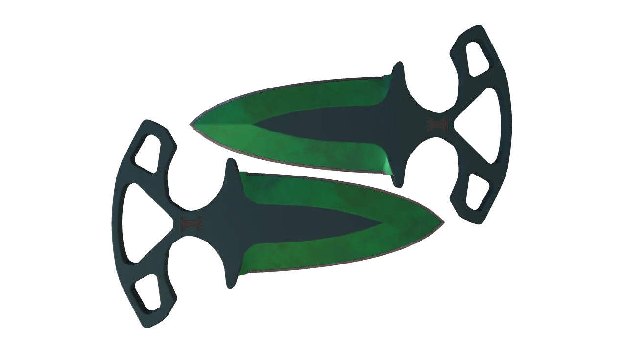 Shadow Daggers | Gamma Doppler (Emerald) seed #130, back