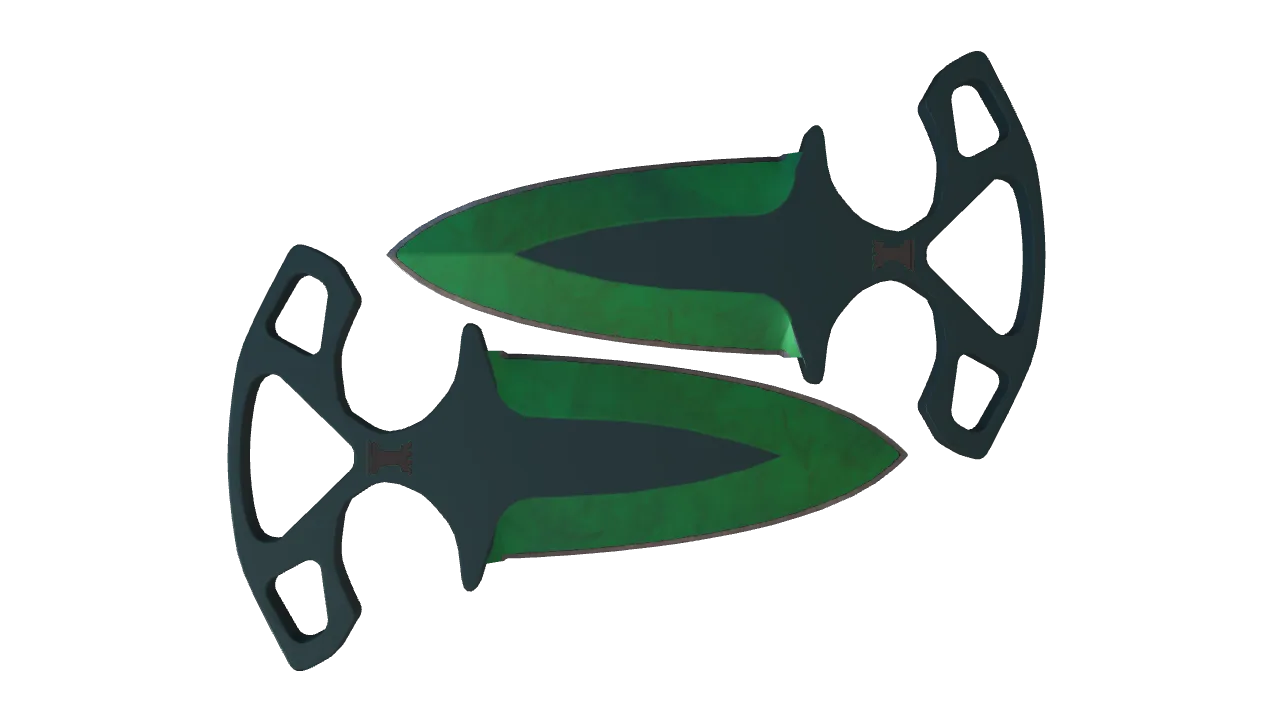 Shadow Daggers | Gamma Doppler (Emerald) seed #171, back