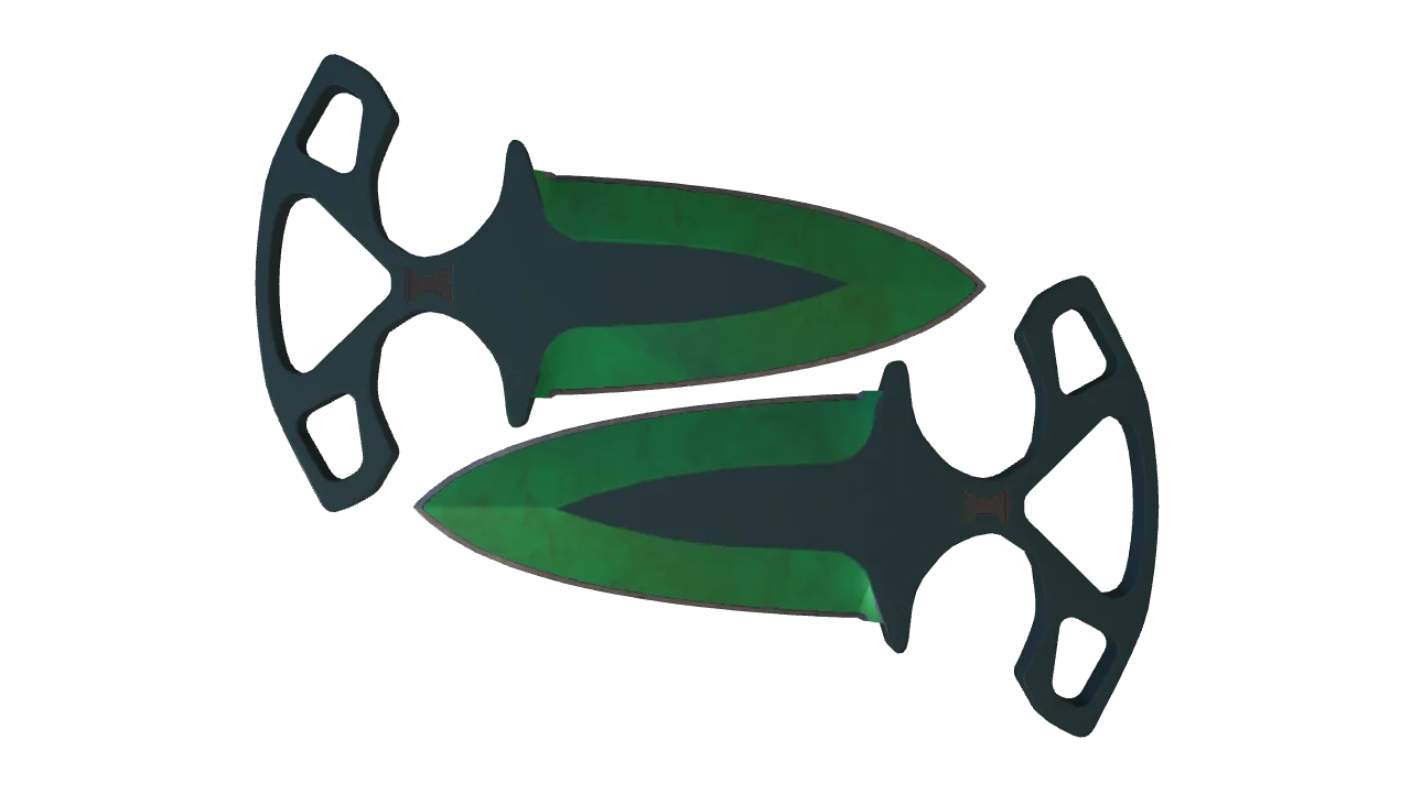 Shadow Daggers | Gamma Doppler (Emerald) seed #171, front