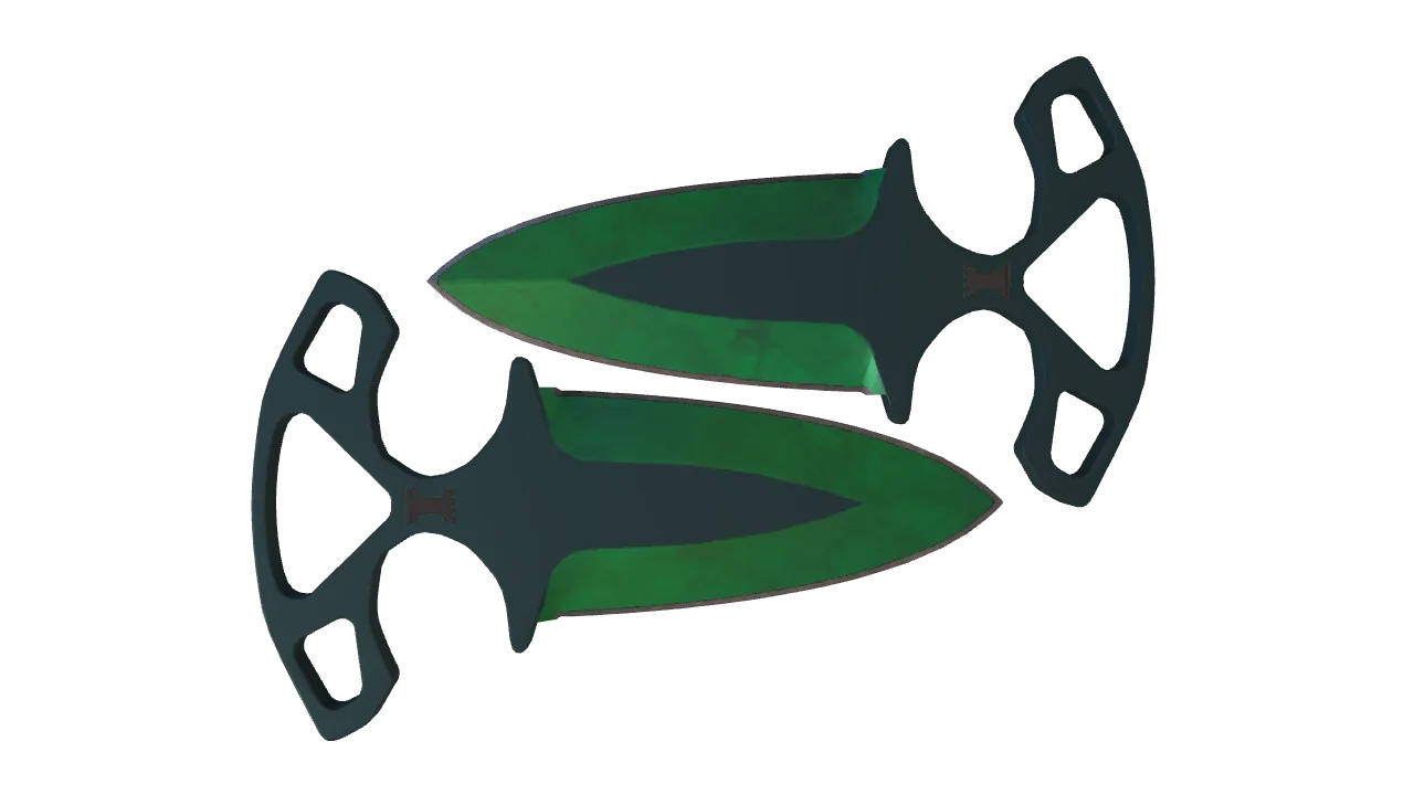 Shadow Daggers | Gamma Doppler (Emerald) seed #172, back