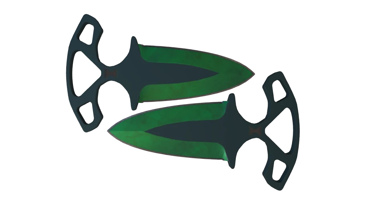 Shadow Daggers | Gamma Doppler (Emerald) seed #194, front