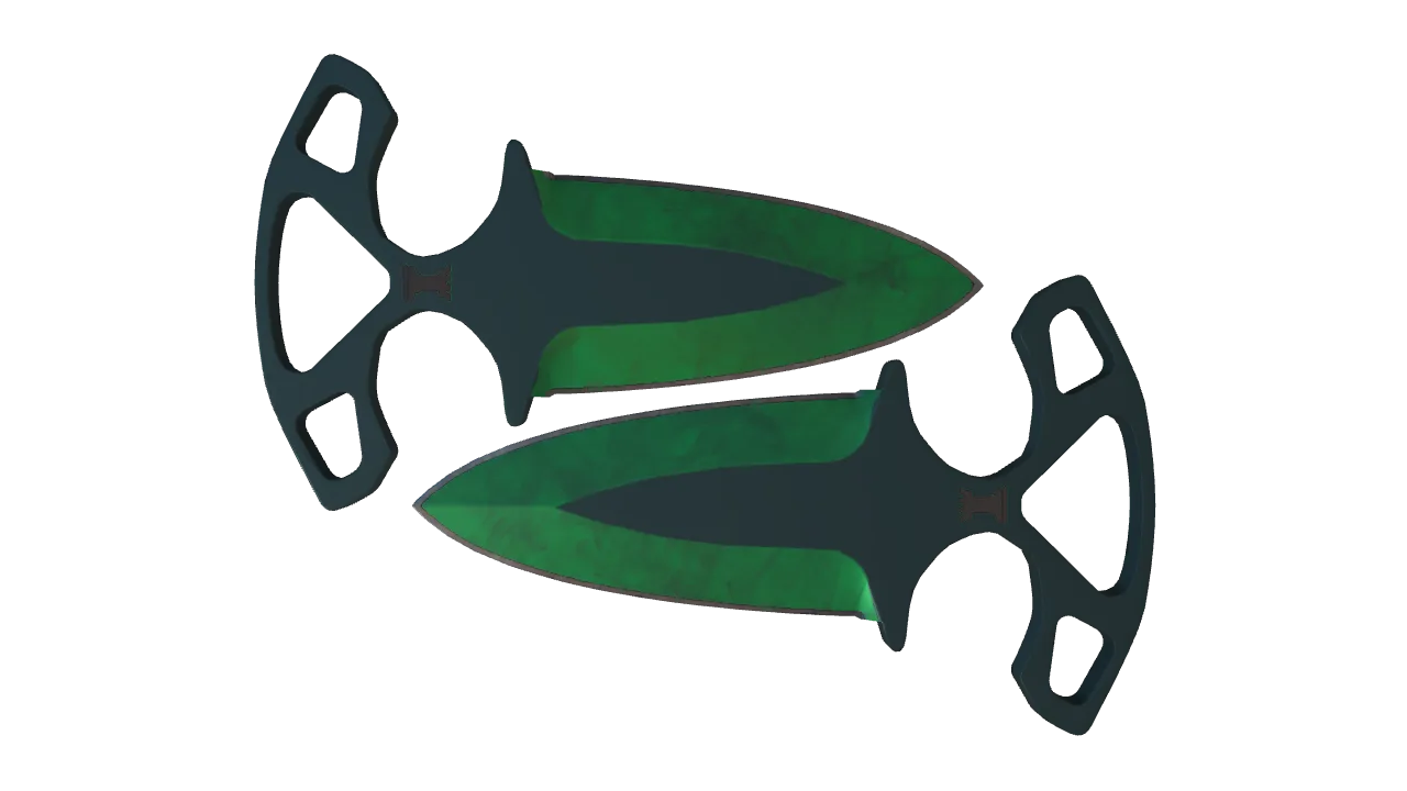 Shadow Daggers | Gamma Doppler (Emerald) seed #213, front