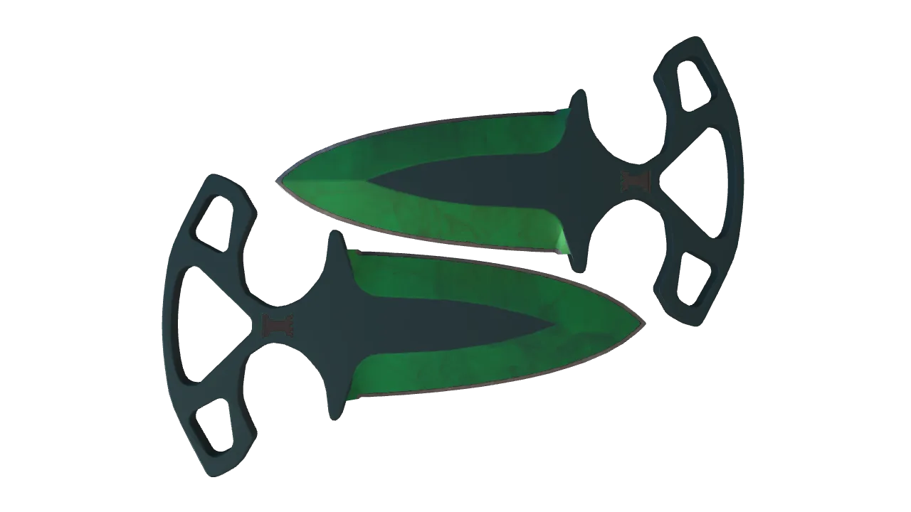 Shadow Daggers | Gamma Doppler (Emerald) seed #225, back