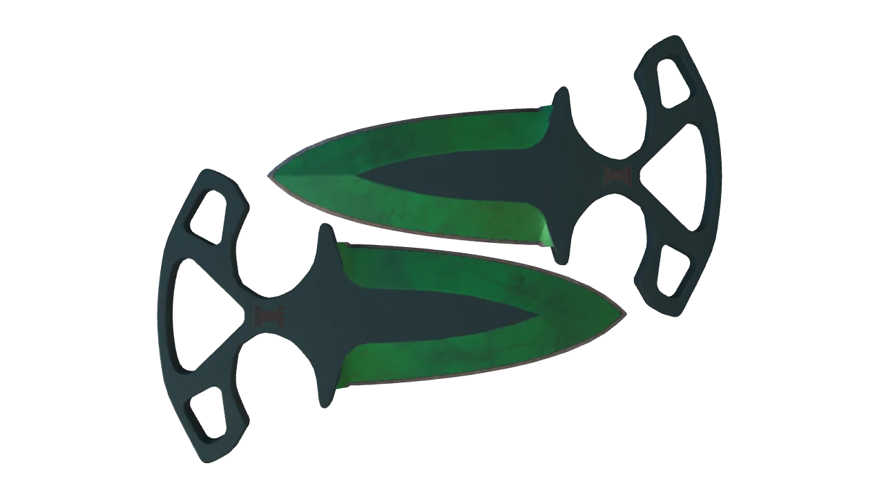 Shadow Daggers | Gamma Doppler (Emerald) seed #234, back
