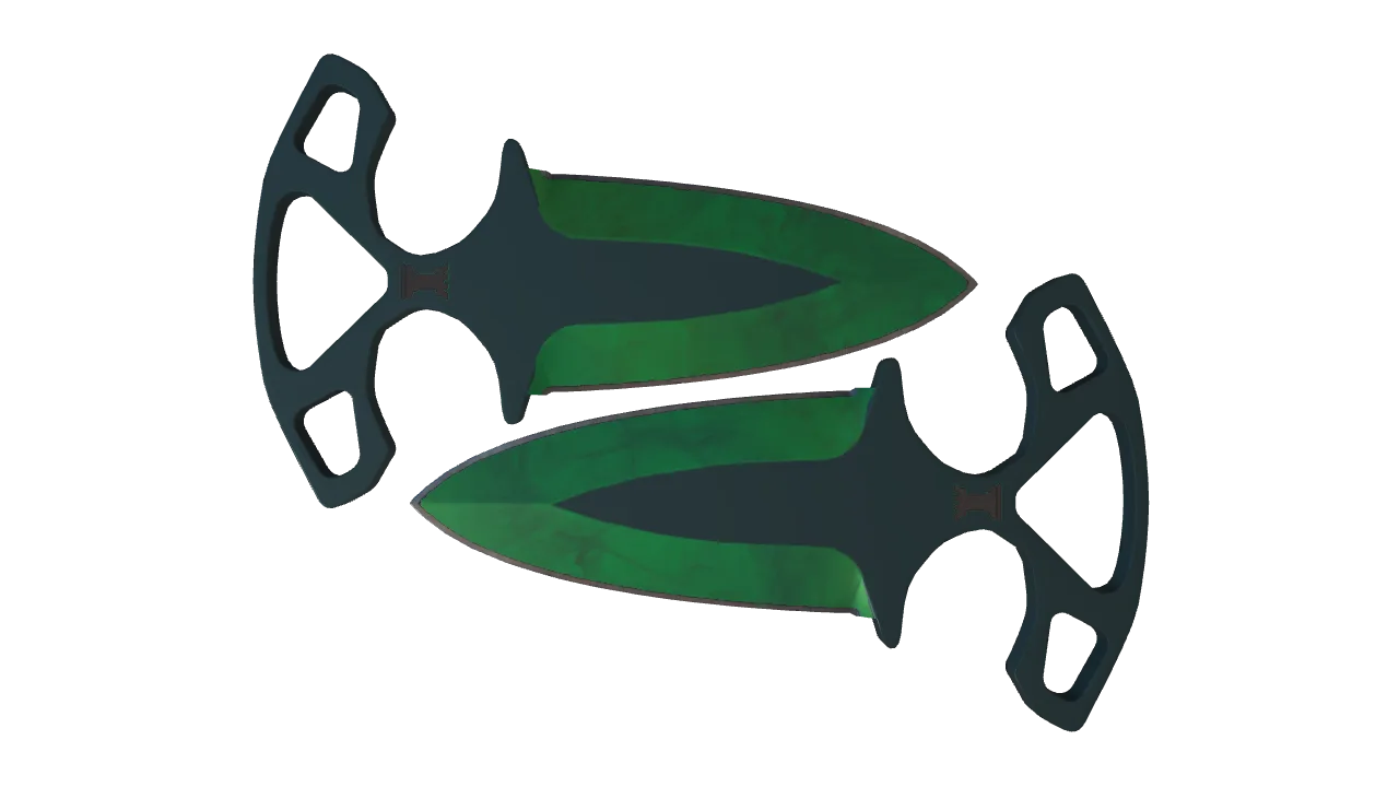 Shadow Daggers | Gamma Doppler (Emerald) seed #234, front