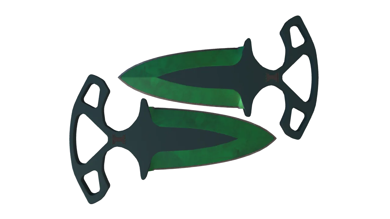 Shadow Daggers | Gamma Doppler (Emerald) seed #238, back