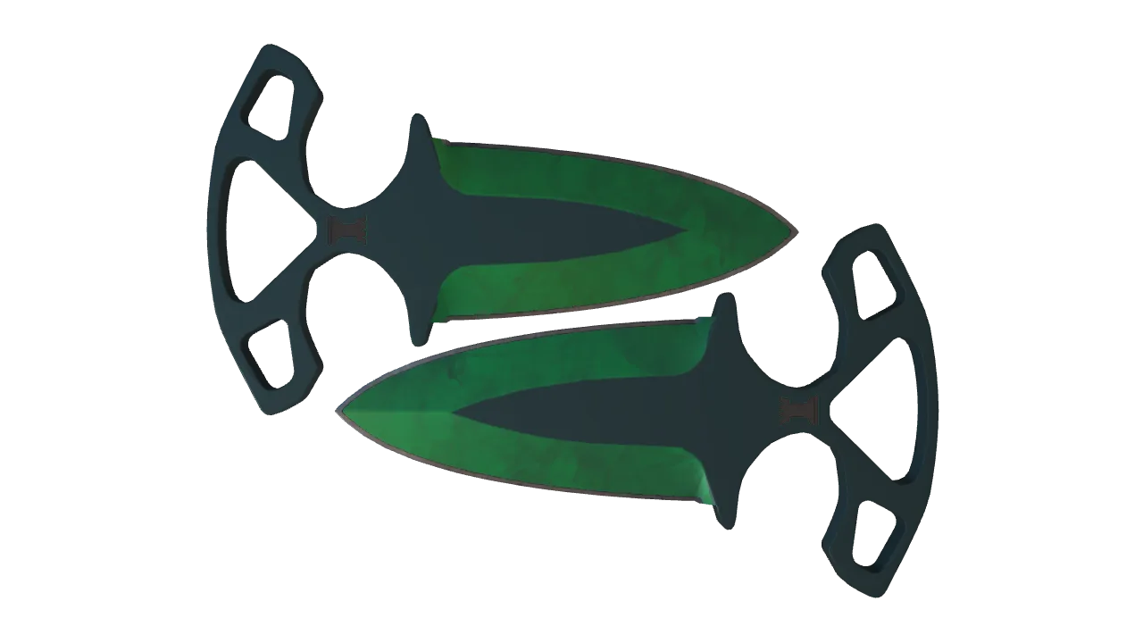 Shadow Daggers | Gamma Doppler (Emerald) seed #238, front