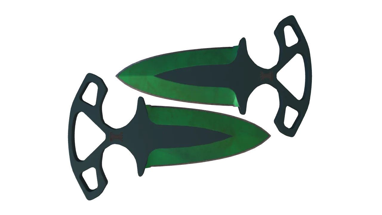 Shadow Daggers | Gamma Doppler (Emerald) seed #245, back