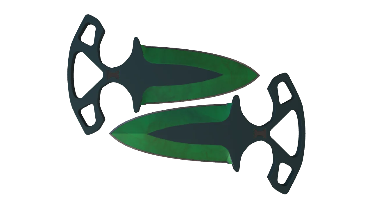 Shadow Daggers | Gamma Doppler (Emerald) seed #245, front