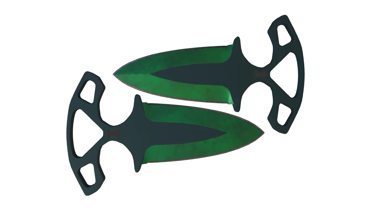 Shadow Daggers | Gamma Doppler (Emerald) seed #248, back
