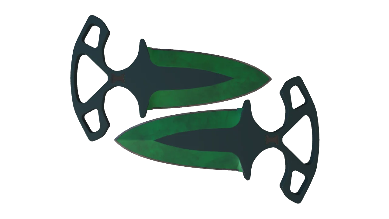 Shadow Daggers | Gamma Doppler (Emerald) seed #248, front