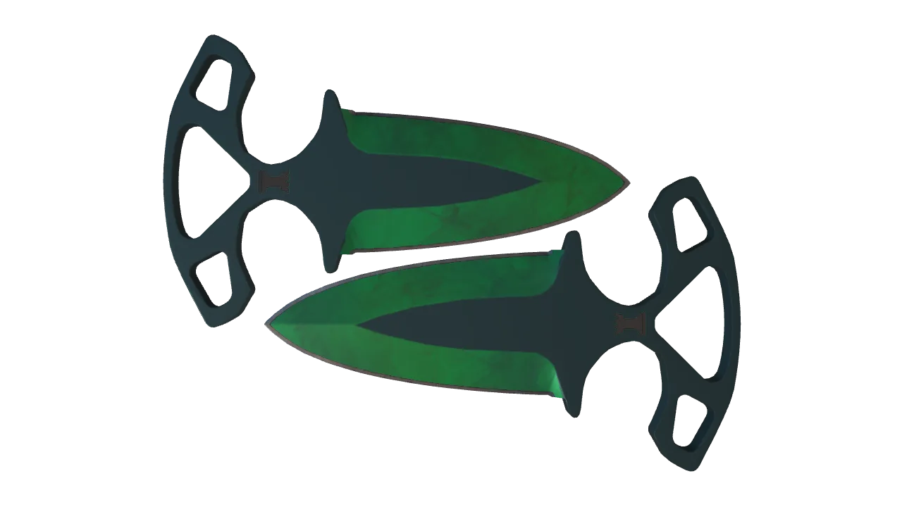 Shadow Daggers | Gamma Doppler (Emerald) seed #251, front