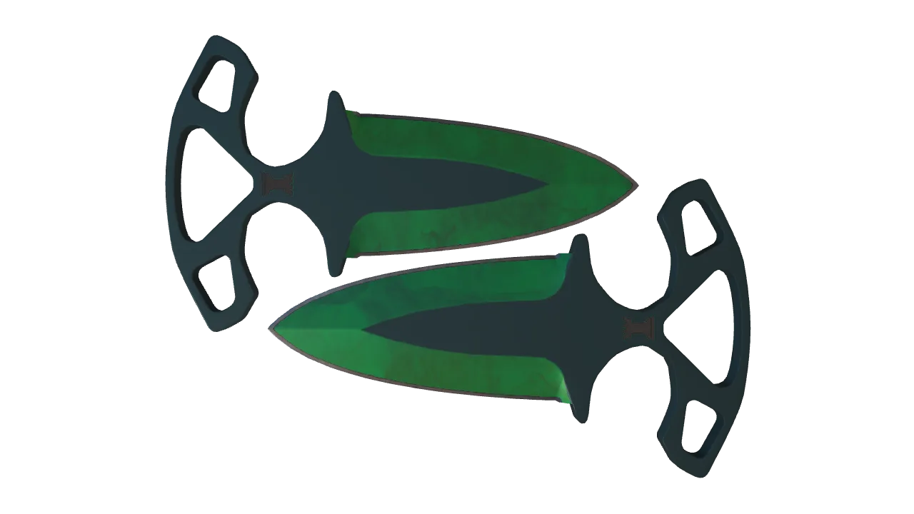 Shadow Daggers | Gamma Doppler (Emerald) seed #261, front
