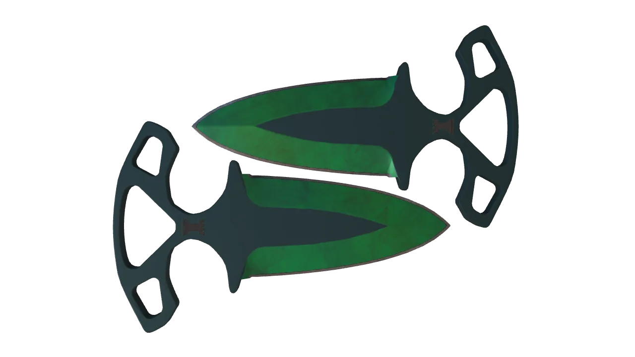 Shadow Daggers | Gamma Doppler (Emerald) seed #271, back