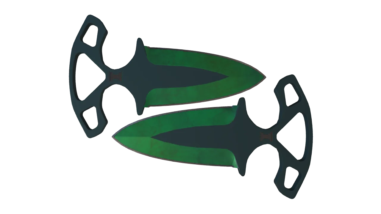 Shadow Daggers | Gamma Doppler (Emerald) seed #271, front